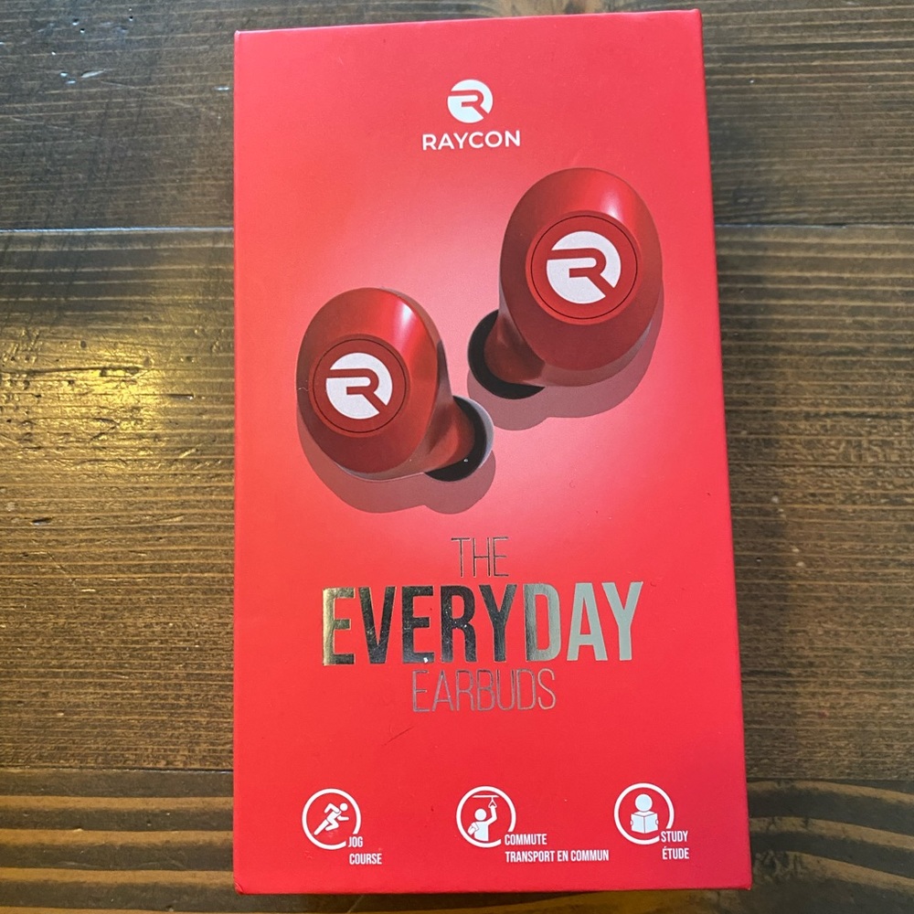 Raycon everyday red wireless earbuds. Brand new still in package.